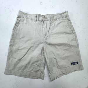 Patagonia Khaki Flat Front Lightweight All-Wear Hemp 8" Shorts‎ Men's Size 30